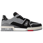 Louis Vuitton Trainer Sneaker Crystal Black / Red / Gray